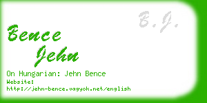 bence jehn business card